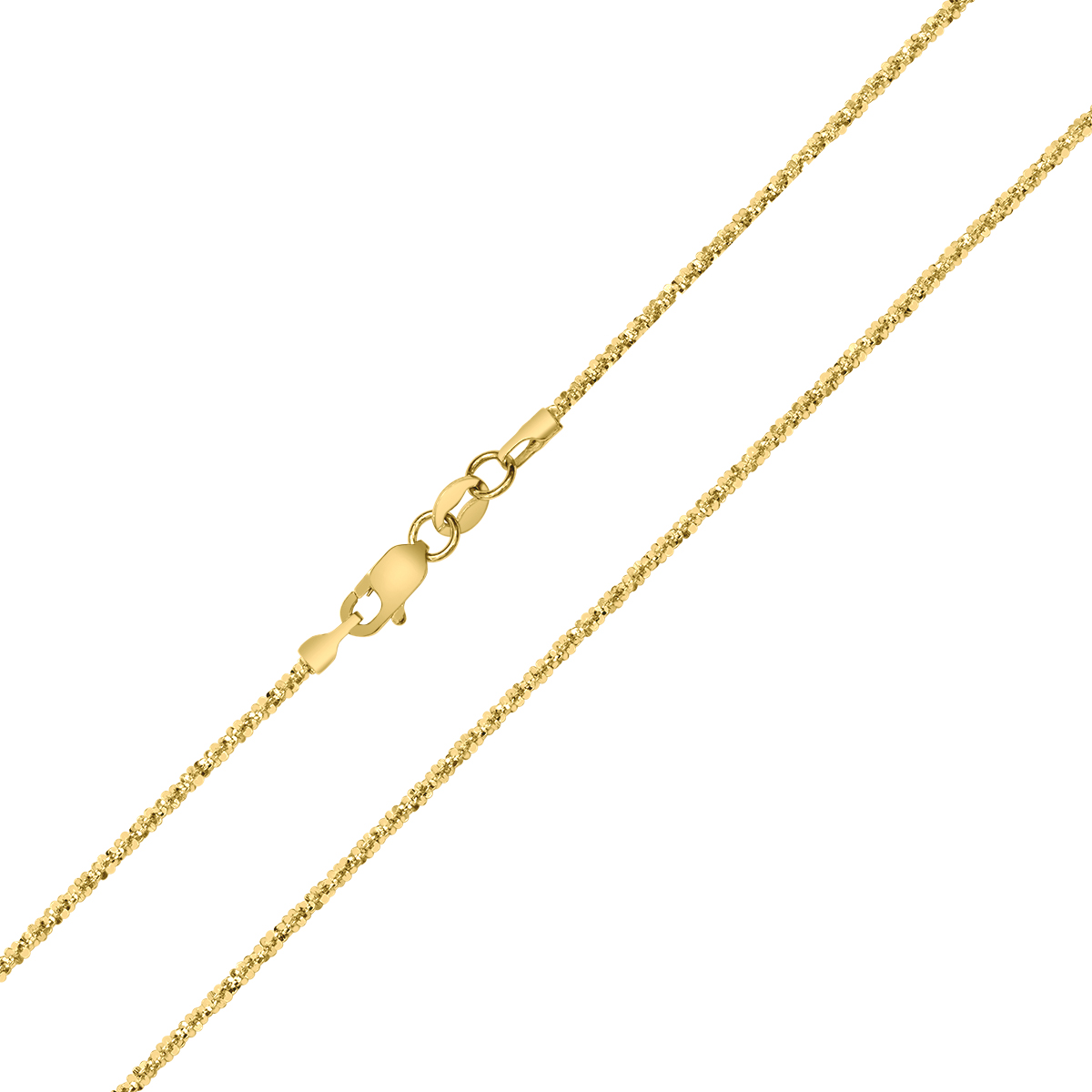 10K Yellow Gold 1.5MM Sparkle Chain with Lobster Clasp - 16 Inch