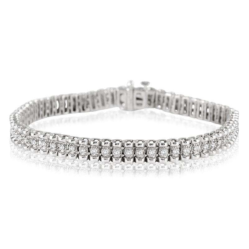 1.00 Carat Diamond Tennis Bracelet in .925 Sterling Silver