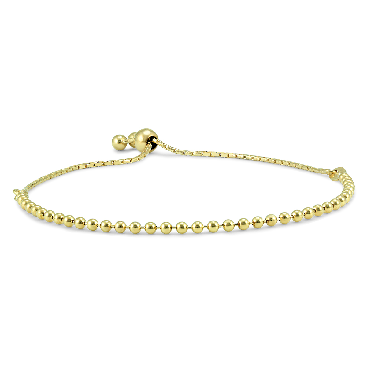 Bolo Bracelet in Yellow Gold Plated .925 Sterling Silver