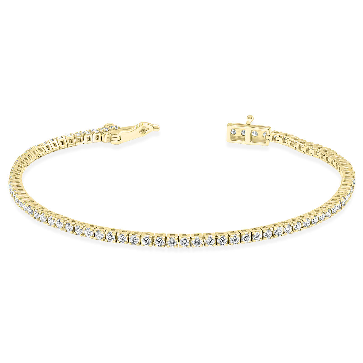 2 Carat TW Diamond Tennis Bracelet in 14K Yellow Gold