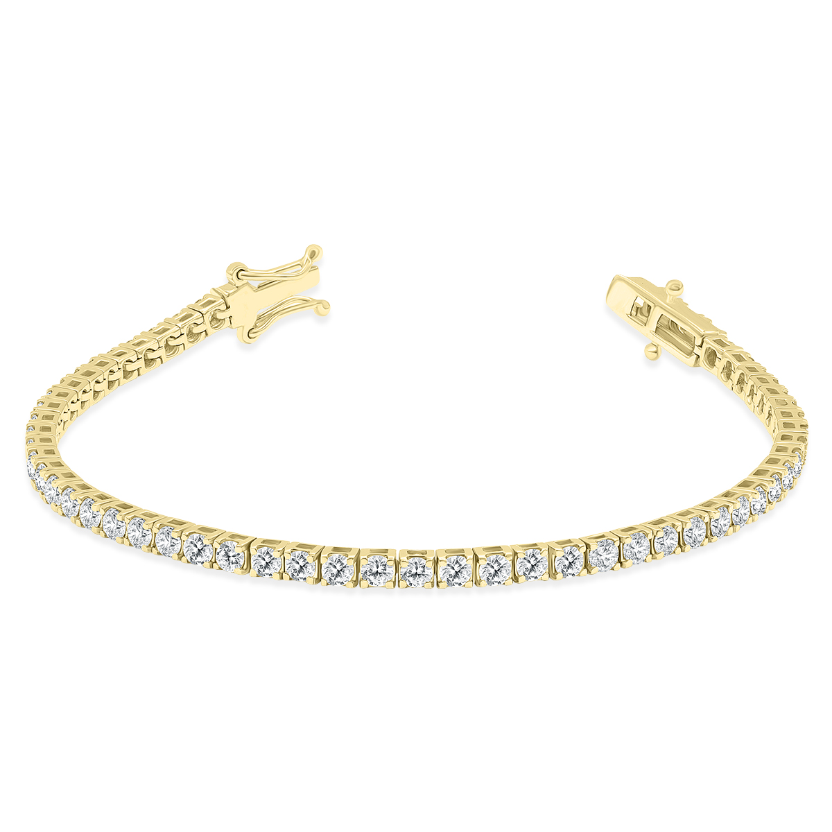 6 Carat TW Diamond Tennis Bracelet in 14K Yellow Gold