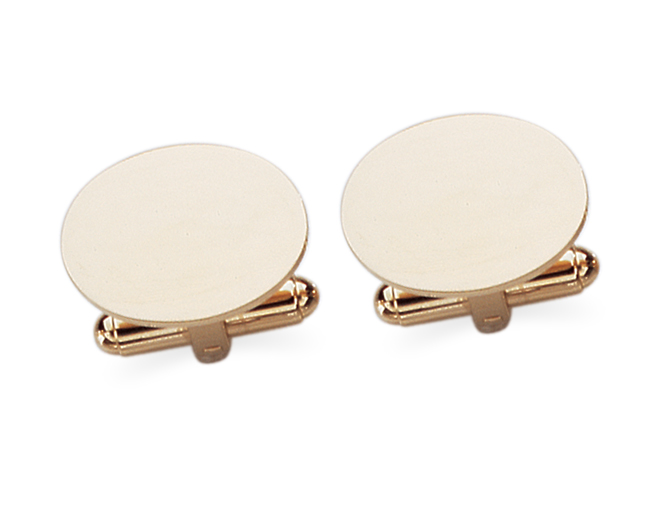 23 Karat Gold Electroplate Swival Action Cuff Links
