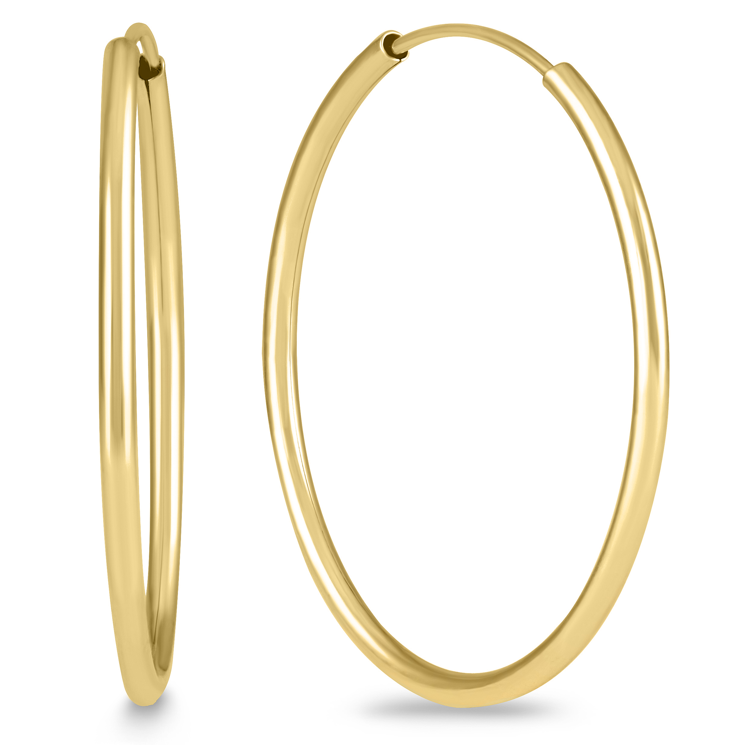 25mm Endless 14K Yellow Gold Filled Thin Hoop Earrings