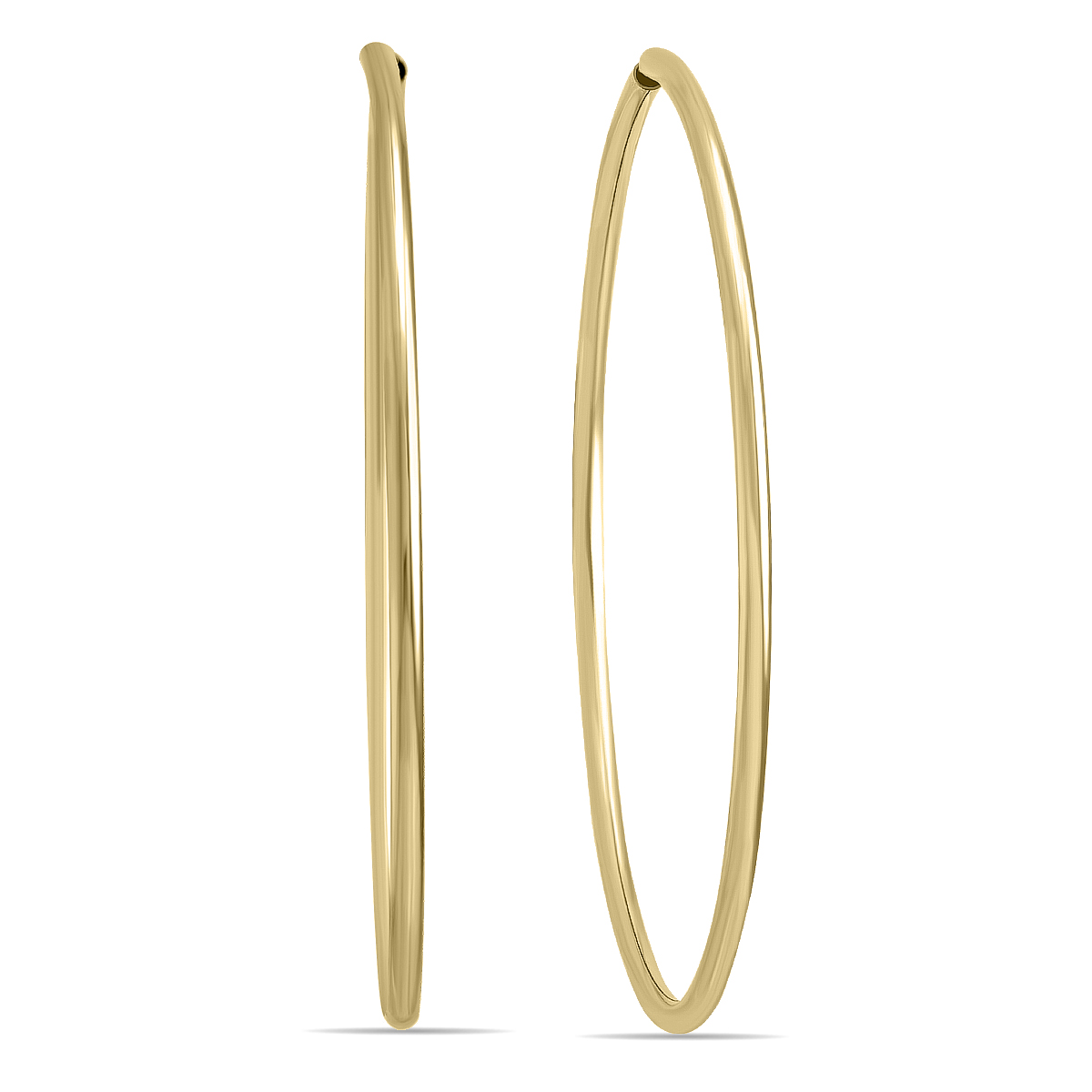 38mm Endless 14K Yellow Gold Filled Thin Hoop Earrings