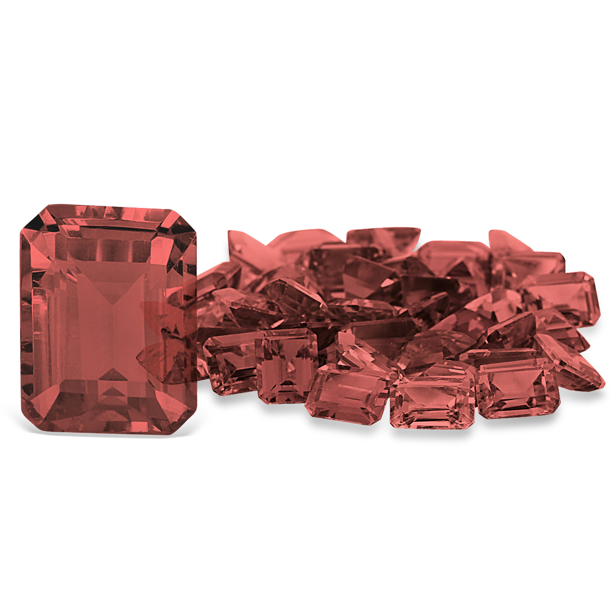 3.80 Carat Emerald Cut Garnet Gemstone