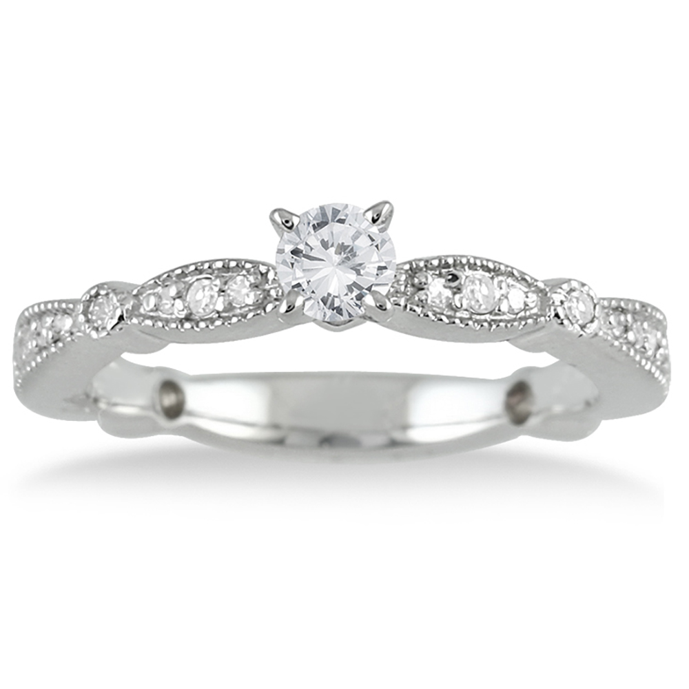 1/2 Carat TW Diamond Promise Ring in 10K White Gold