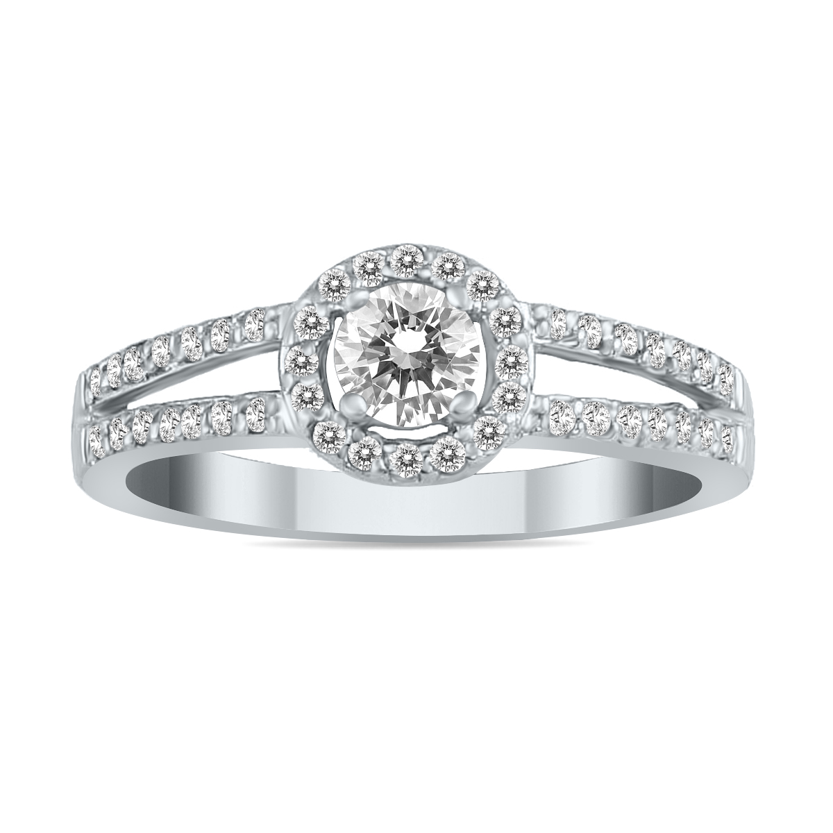 1/2 Carat TW Diamond Ring in 10K White Gold