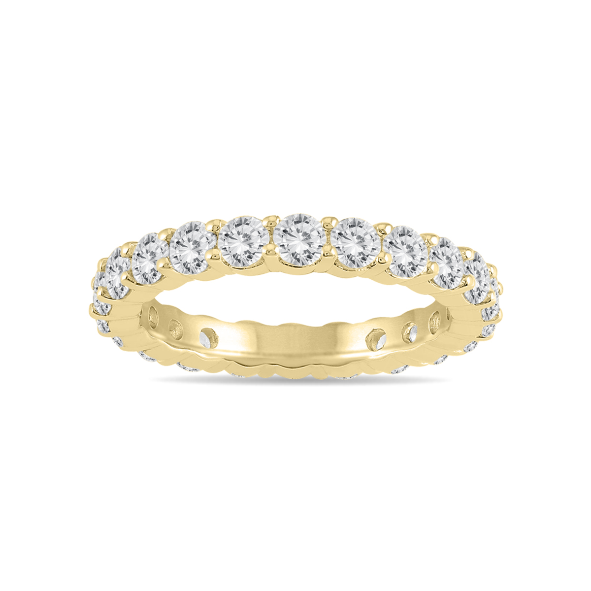 AGS Certified Diamond Eternity Band in 14K Yellow Gold (1.90 - 2.30 CTW)