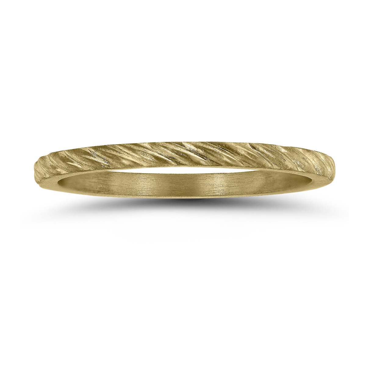 1.5MM Thin Rope Twist Wedding Band in 14K Yellow Gold