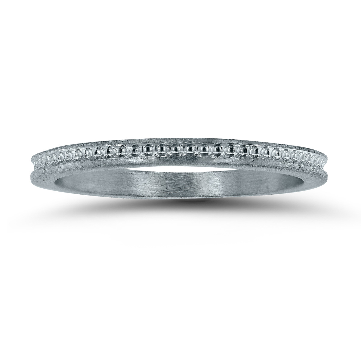 Thin 1.5MM Wedding Band in 14K White Gold