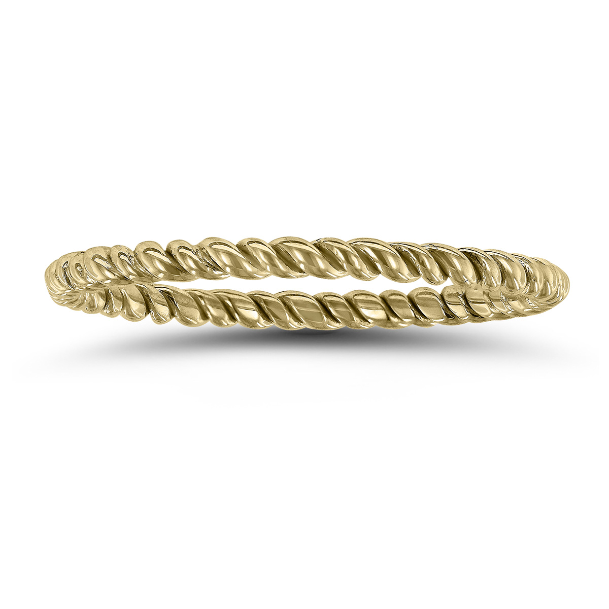 1.5MM Rope Twist Wedding Band in 14K Yellow Gold