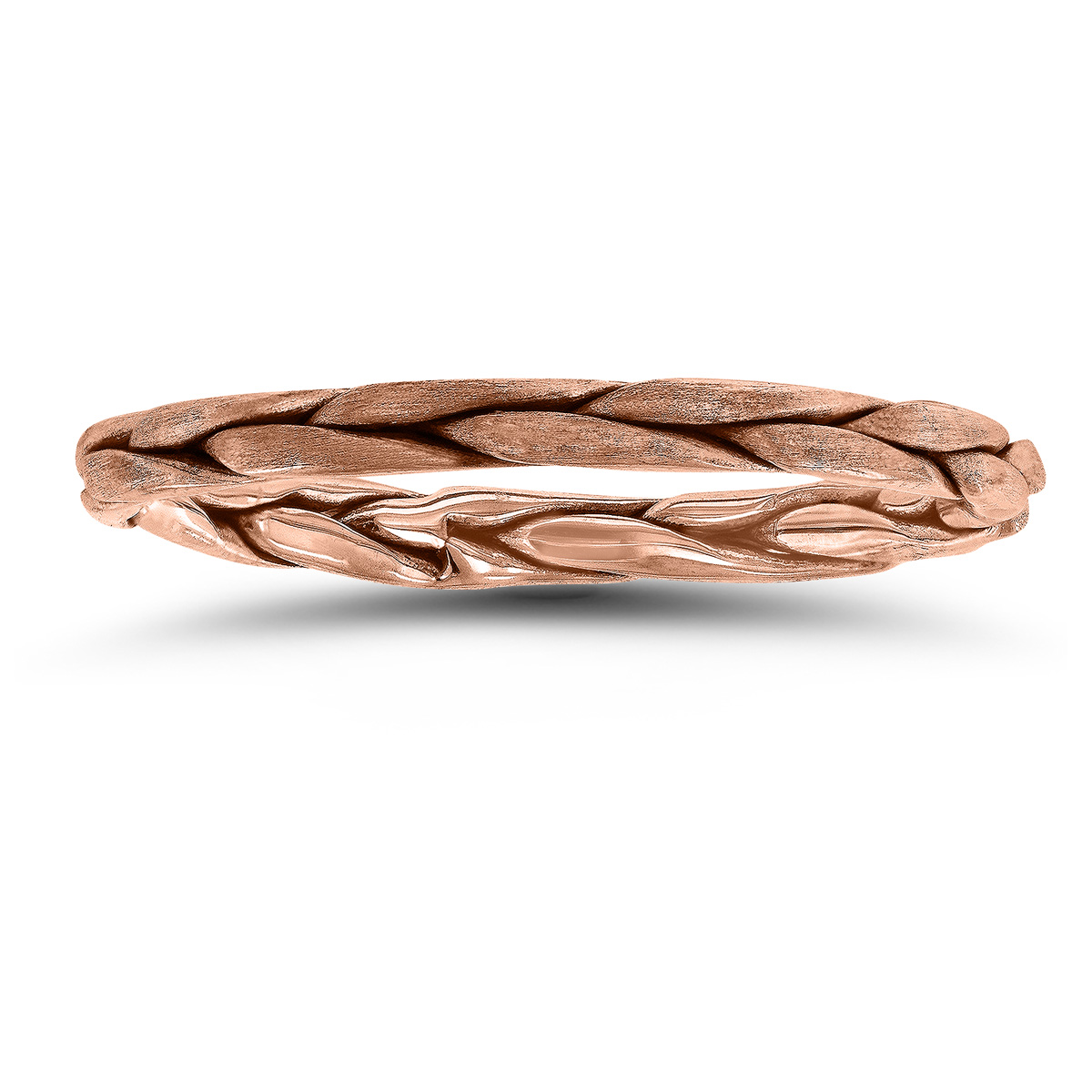 1.7MM Braided Wedding Band in 14K Rose Gold